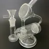 Gros Klein Recycler Hookahs 9 pouces verre Bong huile Dab Rig 14mm joint femelle peigne Perc chambre Bongs avec bol clair conduites d'eau 4mm d'épaisseur