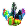 Ny Grenade Silicone Nectar Collector med 14mm Joint Titanium Tips Unbreakable Multi Colors Hookah FDA Portable