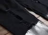 男性ヨーロッパとアメリカのストリートジーンズメンズホールパンツジッパーコートカラー層状プラスサイズ2021