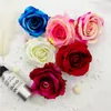 30 peças cores misturadas flores de rosa cabeça artesanal cetim rosa cabeça casamento scrapbooking decoração costura fornecedor acessórios47426025536048