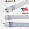 LED Tube Lights 4 ft 4 Feet 28W LED Tubes Fixture 4ft Clear Cover G13 120V Bulbs Lighting Stock In US Fluorescent lamp replacement remove ballast for shop garage