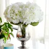Künstliche Blume Hortensie Blumenstrauß 5 Köpfe Seide Hortensie Blume für Hochzeitsdekoration Gefälschte Blumen Wohnkultur