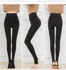 Leggings in freier Größe für Damen, schmale Passform, Fleece, dick, für den Winter, warm, hohe Stretch-Taille, Röhrenhose