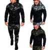 Mode man patchwork armé camouflage coat hip hop design hoodies män sweatshirt Streetwear casual män sportkläder hooded kläder
