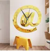 Brevform 3D digital väggklocka stor dekorativ modern design Big Silent Acrylic Kitchen Watch Mural for Home Decor 600572232