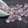 30Pcs 8*14mm Faceted Drilled 5mm Big Hole Natural Quartz Crystal Flat Beads Genuine Amethyst Carnelian Agate Rose Quartz Stone Carved Donut