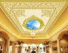 Foto personalizzata 3d soffitti affrescati wallpaper Modellato europeo cielo 3d soffitti affrescati per pareti 3d