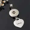 Hair Accessories Heart Love Mom Necklace Pendant Noosa Ginger Snap Button Chunk DIY Jewelry Fasion 12pcs