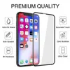 For iPhone XR XS Max Full Cover Tempered Glass 9H Anti-shatter 5D Screen Protector for iPhone 7 8 Plus with Retail Package