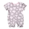 New Baby Cartoon Pagliaccetti Autunno Baby Boy Girl Tuta Stella e Luna Sorridente Manica corta Abbigliamento neonato Ropa Recien Nacido