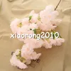 Fake Long tige Cherry Flower Simulation Blossoms pour le mariage Home Showcase Fleurs artificielles décoratives