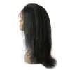 Яки прямые человеческие волосы парик 4x4 кружевной замыкание Крытные парики Cincy Comeily Front для черных женщин 130% плотность