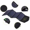 Freeshipping 5v10 / 18/21W SunPower Solar Charger Solar Panel Vattentät USB Fällbar Snabb Laddare Inbyggd Smart Chip Panel