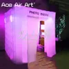 Estilo clássico Booth inflável Booth LED Booth Background Kiosk Air Selfie Gabinet Party Tent para eventos