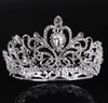 Brudsmycken Silver Circle Diamond Crown Princess Bride Crown Wedding Accessories1666231
