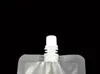 DHL 500 adet 250-500 ml Stand-up Plastik İçecek Ambalaj Torbası Bacalı Kese Içecek Suyu Suyu Süt Kahve Torbaları SN609