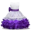 Vestito da bambina Vestito da ragazza di fiori Vestito da principessa per bambini Festa per bambini Matrimonio Damigella d'onore Spettacolo Compleanno Tutu Vestito per bambini Abbigliamento per bambini