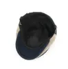 Gorros de boinas de algodón de invierno para hombres Gorro con visera informal Sombreros de boina