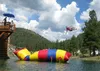 Trampoline gonflable de videur d'air de longueur de 9M, catapulte d'eau gonflable, sac gonflable de saut à vendre