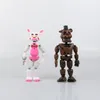 6pcsset Op Freddy039s Vijf Nachten PVC Action Figure 17cm Bonnie Foxy Freddy speelgoed 5 Fazbear Beer Pop baby speelgoed voor Kerst g9108259