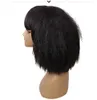 Kort längd afro kinky curly syntetiska peruker afroamerikansk svart brun blond rött hår för kvinnor perruque cosplay wig65830268183714