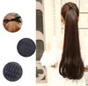 Long Hair Wigs Curly Synthetic Ponytail-Clip In Ponytail Claw Drawstring Ponytail Heat Resistant Clip Hair-Tail