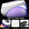 Azure Nail Sèche-linge Z10 36W LED Lampe Sèche-clougeuse 12Leds pour durcir tous les gels Manucure Gel Gel Vernis Vernis USB Chargeur USB Y18100907