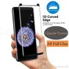 Protettore a schermo colla completo AB GLUE Temped Glass Case Friendly 3D Curved per Samsung S22 S21 S20 S9 S8 Plus Note20 9 8 S7 bordo con pacchetto al dettaglio