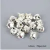 50-300pcs (6mm / 8mm / 10mm / 12mm / 14mm) Silver Jingle Bells Iron Pendants Hängande julgransprydnader Juldekorationer