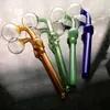 Color skull bone bent pot Wholesale Glass Hookah, Glass Water Pipe Fittings, Free Shipping