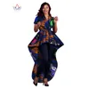 Robes africaines pour femmes Robes asymétriques Femmes Fête Robes Maxi Robe Dashiki Plus Taille Femmes Vêtements 6XL BRW WY1356