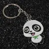 Härlig panda keychain nyckelring ryggsäck hänge grossist nyckelhållare billig bröllopskampanj gåva