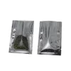 10 * 15 cm (3.9'''x5.9 '') Clear one side zilveren aluminium folie verpakking pouch retail 200pcs / lot Open Top warmte afsluitbare transparante Mylar Poly Bags