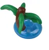 PVC Inflatable Drink Cup Holder Water Toys Donut Flamingo Coconut Tree Shaped Floating Mat Floating Pool Toys MA0009A