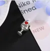 Fits Pandora Bracelets 30pcs Red Wine Glass Silver Charms Bead Charm Beads For Wholesale Diy European Sterling Necklace Jewelry