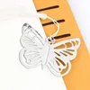 Полые бабочки металлические закладки с мини поздравительные открытки кисточки Kawaii канцелярские кулон свадьба сувениры подарки LX3935