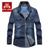 2018 m ~ 5xl adolescente primavera autunno autunno uomo vestiti vestiti jeans camicia vestiti di marca vestiti da uomo slim fit abbigliamento uomo manica lunga camicie moda