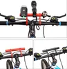10pcs bicicleta guiador estendido suporte de bicicleta de bicicleta mount bar titular lanterna lâmpada suportam suporte de fibra de liga