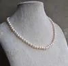 Ivory Pearl Necklace Freshwater Pearl 6-7mm Real Pearl Necklace,Wedding Gift,Lady's Birthday Gift