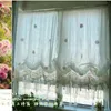 150*175cm Pastoral Style Adjustable Balloon Curtain Living Room Shade White Window Treatment Curtains For Windows