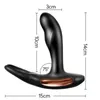 Sexo MassagerChargable Controle remoto sem fio Massageador masculino masculino masculino Vibrador anual vibrador ânus plug plugue brinquedos sexuais divertidos para homens