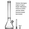 Hookahs 12 inch bong Beaker Glass water pipe 9MM Thick Bongs Super Heavy with Smoking Accessories have three size