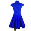 2018 Latin Dance Dress For Girls Short Sleeve Lace Salsa Ballroom Dancing Dresses For Kids Competition Performance Wear DN1339