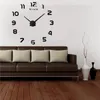 [M.Sparkling] 3D DIY 디지털 벽 시계 새로운 디자인 시계 홈 장식 선물 현대 자체 접착제 전자 대형 벽 시계 3M004