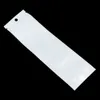 100Pcs Lot 6x22cm White Clear Self Sealable Zipper for Eyebrow pencil Pen Earphone Storage Plastic Bag Zipper Bag Package Pouch H4992575