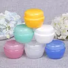 5g 30g Mushroom Shape Box PP Cosmetic Empty Bottle Candy Color Face Cream Sample Jar With Clear Liner LX1148