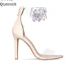 2018 rose or cuir nude talons hauts sandales
