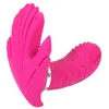 USB wiederaufladbare weibliche Masturbation tragbare Fernbedienung 20 Geschwindigkeit Schmetterling Vibrator Höschen Erwachsene erotische Spielzeug Sex Produkte für Frauen7290077