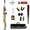 TOP YANAGISAWA S-9030 B Saxophone Soprano Ton Nickel Plaqué Argent Sax Or Clé Professionnel Embouchure Avec Étui