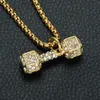 gold barbells jewelry